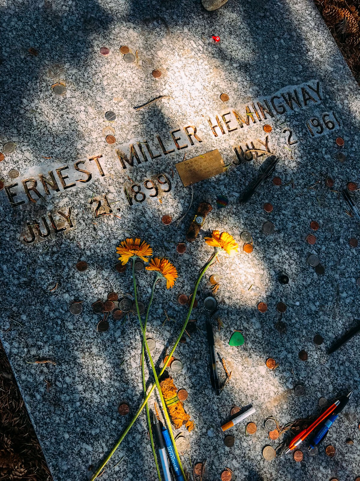 Ernest Hemingway Grave in Sun Valley, Idaho